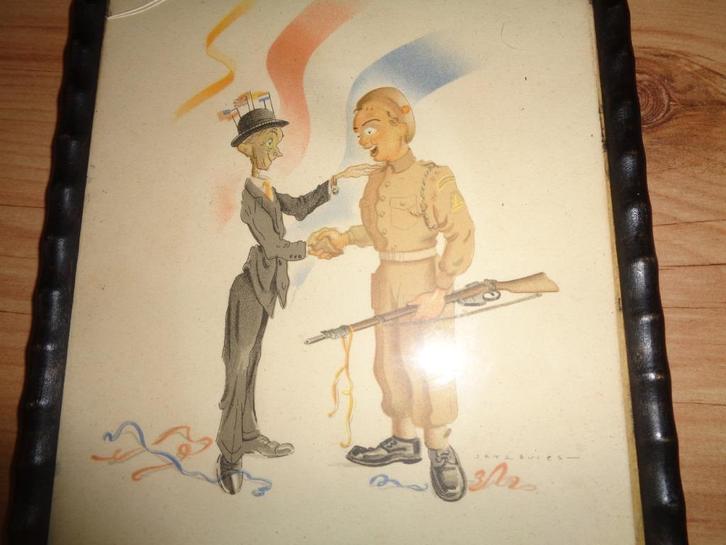 1945 bevrijding Prinses Irene Brigade PIB oorlog wo2, Verzamelen, Militaria | Tweede Wereldoorlog, Landmacht, Foto of Poster, Nederland