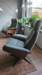 Draai-fauteuils mooie groene kleur. 1 met-ander handmatig, Huis en Inrichting, Fauteuils, Minder dan 75 cm, Ophalen of Verzenden