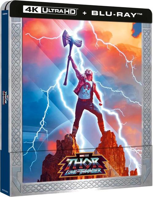 Thor, Love & Thunder STEELBOOK 4K UHD Blu-Ray (Nieuw) IT NLO, Cd's en Dvd's, Blu-ray, Nieuw in verpakking, Actie, Ophalen of Verzenden