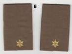 set rangen epauletten Tweede Luitenant (B), Ophalen of Verzenden, Landmacht, Nederland, Embleem of Badge