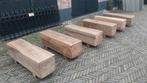 Meerpaalbankjes hardhoud ( tuinbank ) nog 4 stuks, Tuin en Terras, Tuinbanken, Ophalen of Verzenden, Nieuw, Hout