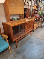 Vintage sideboard met vitrine jaren 60, Huis en Inrichting, Kasten | Dressoirs, Ophalen, Gebruikt, ,, ,