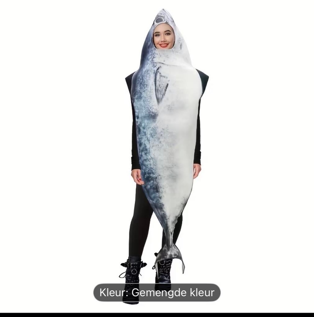 Vis verkleed kostuum groep 12 stuks, Ophalen of Verzenden, Nieuw, Carnaval