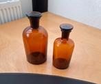Twee apothekers flessen, Antiek en Kunst, Antiek | Glas en Kristal, Ophalen of Verzenden