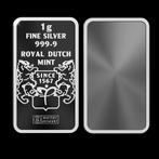 Zilverbaartje 1 gram Royal Dutch Mint 999.9  vol doosje €235, Postzegels en Munten, Ophalen of Verzenden, Zilver