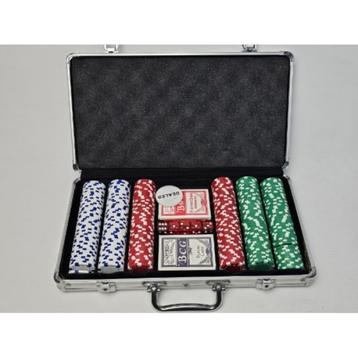 # Pokerset licht beschadiging aan buitenkant deksel beschikbaar voor biedingen