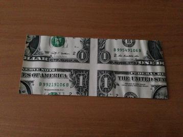 Goocheltruc Mismade Bill / Misgesneden bankbiljet beschikbaar voor biedingen