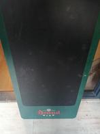 OUD XL MENU KRIJT BORD BRAND BIER ZWAAR TRESPA 120X50 CM, Ophalen