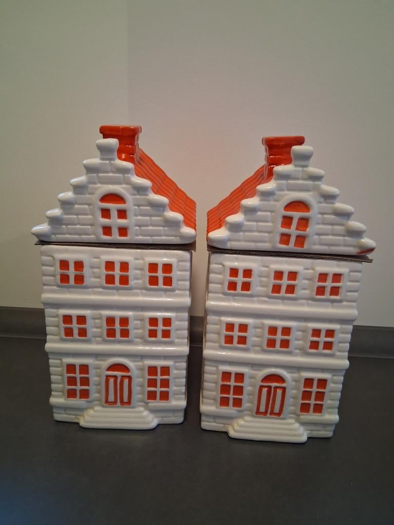 Koektrommel huisjes van de Postcode Loterij, Ophalen of Verzenden, Nieuw, Overige materialen, Minder dan 25 cm