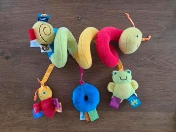 Baby spiraal Rups– Baby speelgoed - rammelaar - Taggies beschikbaar voor biedingen