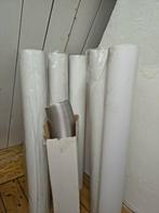 Afvoerbuizen: 5x kunststof + 1x flexibel metaal, Doe-het-zelf en Verbouw, Buizen en Afvoer, Ophalen, Afvoer, Gebruikt, Pvc