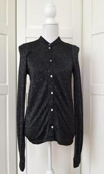 By Danie zwart zilveren glitter longsleeve top, maat 1 S, Kleding | Dames, Zwart, Ophalen of Verzenden, By Danie, Lange mouw