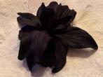 Corsage Bloem - Zwart - 17cm, Verzenden, Nieuw