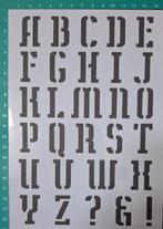 Deco stencil A5 nr 12 letter scrapbooking NIEUW, P, P, Nieuw, Ophalen of Verzenden