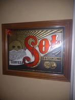 Vintage Sol Cerveza Reclame Spiegel, Minder dan 50 cm, Gebruikt, Oorspronkelijke maker, Overige typen