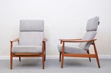 fauteuils FD164 Arne Vodder France & Søn Denemarken 60s beschikbaar voor biedingen
