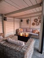 Super mooie luxe naturel rotan loungeset AVH outdoor zgan, 5 zitplaatsen, Rotan, Ophalen of Verzenden, Zo goed als nieuw