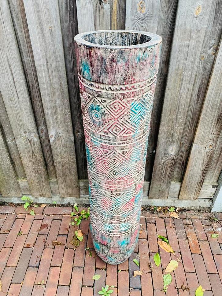 Boxwwod vaas, indonesie, Tuin en Terras, Haardhout, Minder dan 3 m³, Ophalen