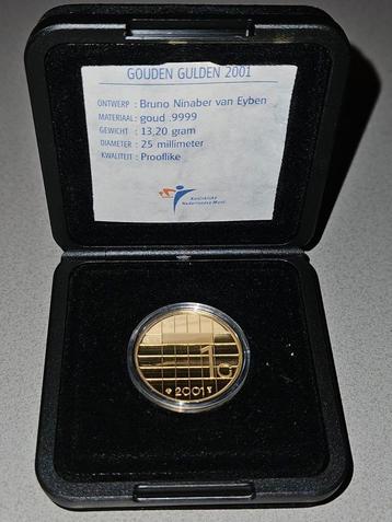 Gouden gulden 2001, euro 1600,-- vaste prijs beschikbaar voor biedingen