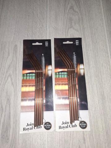 Join Royal Club Metalen Rietjes - 2 Sets Nieuw beschikbaar voor biedingen