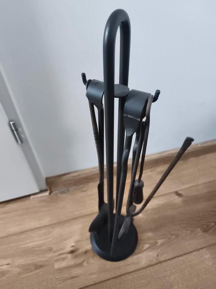 Openhaard schoonmaakset gietijzer, Huis en Inrichting, Haarden, Houthaard, Ophalen