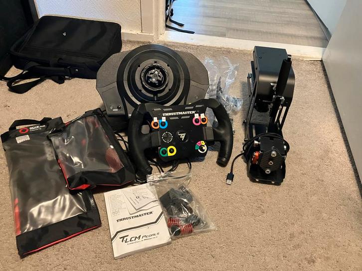 Thrustmaster TX Racing Wheel Bundel, Spelcomputers en Games, Spelcomputers | Overige Accessoires, Gebruikt, Ophalen