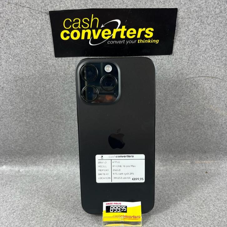Apple Iphone 16 Pro Max | 256GB | zwart | 97% | 390253, Telecommunicatie, Mobiele telefoons | Apple iPhone, Gebruikt, 256 GB, Zonder abonnement
