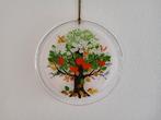Vintage glazen raamhanger wanddecoratie 4 seizoenen boom, Ophalen of Verzenden, Zo goed als nieuw