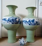 Grote Chinese Celadon Vazen China Chinees, Antiek en Kunst, Ophalen