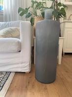 Grote Matglazen Vaas - Lichtblauw/Grijs - 78cm, Ophalen, Blauw, 75 cm of meer, Glas