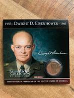 Dwight D. Eisenhower, presidents munt, Postzegels en Munten, Munten | Amerika, Ophalen of Verzenden, Noord-Amerika