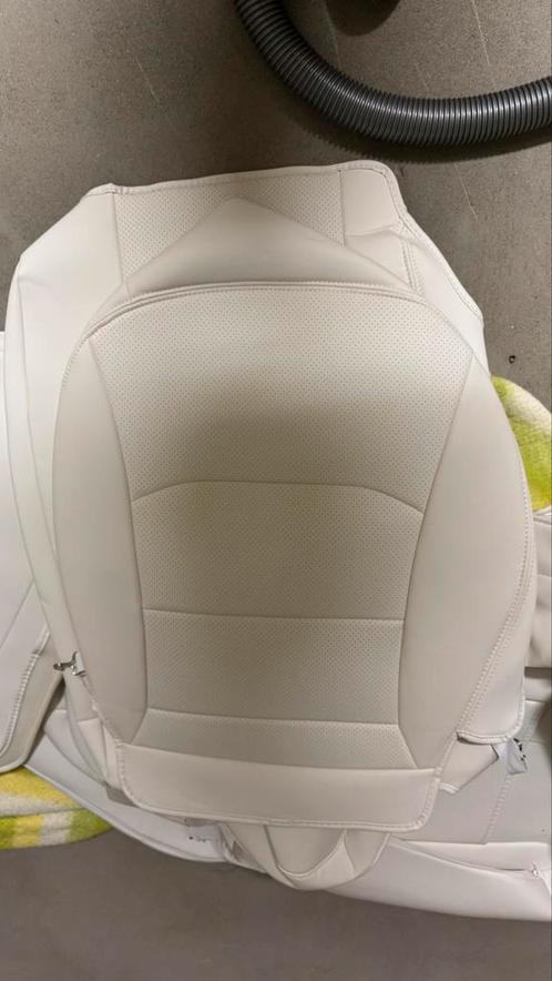 Witte stoelhoezen tesla model 3 (stoelhoes, wit ), Auto diversen, Autohoezen, Nieuw, Op maat, Verzenden