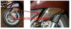 Beschermkapje Voorvork Vespa Lx Chroom Dmp 41617, Motoren, Tuning en Styling