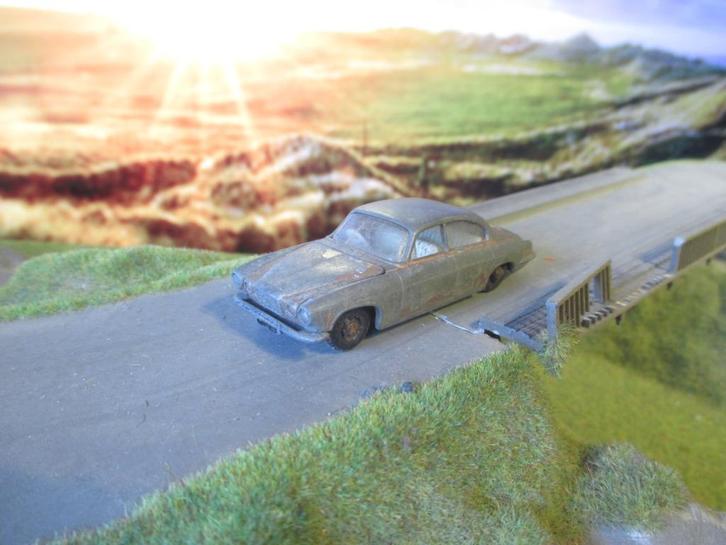 1/72 Jaguar Mark X Matchbox Lesney 28C 1964-1968 met.-brons, Hobby en Vrije tijd, Modelauto's | Overige schalen, Gebruikt, Ophalen of Verzenden