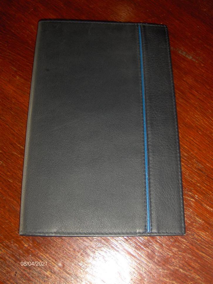 Blauw Leren KLM Portefeuille met ruimte voor Pasje en Geld., Sieraden, Tassen en Uiterlijk, Portemonnees, Nieuw, Overige merken