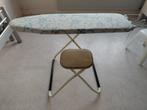 Strijkplank met aangekoppelde stoel Tomado sit-on Vintage, Ophalen, Gebruikt, Strijkijzer met snoer