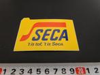 sticker SECA 't is tof, 't is Seca  *, Verzamelen, Ophalen, Zo goed als nieuw, Bedrijf of Vereniging