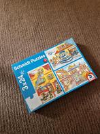 3 puzzels hulpdiensten 3x24 stukjes, Ophalen of Verzenden, Meer dan 50 stukjes, Zo goed als nieuw, 2 tot 4 jaar