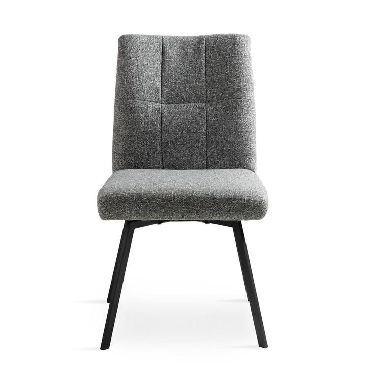 eetkamerstoel, Huis en Inrichting, Stoelen, Nieuw, Vijf, Zes of meer stoelen, Metaal, Stof, Grijs, Ophalen