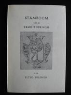Genealogie. E.Buringh, Stamboom van de familie Buringh., Boeken, Verzenden, 20e eeuw of later, Gelezen
