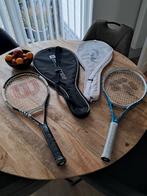 Wilson n6(heren) en techno crystal (dames)tennisracket, Sport en Fitness, Ophalen, Zo goed als nieuw, Racket, Wilson