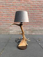 Geweilamp.schemerlamp.geweien.edelhert.damhert.tafellamp., Huis en Inrichting, Ophalen of Verzenden, Zo goed als nieuw, Minder dan 50 cm