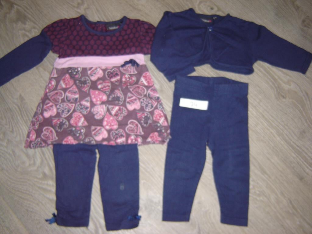 tuniek leggings bolero 74, Kinderen en Baby's, Babykleding | Maat 74, Gebruikt, Meisje, Jurkje of Rokje, Ophalen of Verzenden