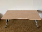 Professionele Verstelbaar bureau - Eiken blad, 180x90cm, Huis en Inrichting, Bureaus, Ophalen, In hoogte verstelbaar, Gebruikt