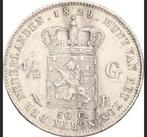 1/2 gulden Willem I 1829 /23 B, ½ gulden, Zilver, Ophalen of Verzenden, Koning Willem I