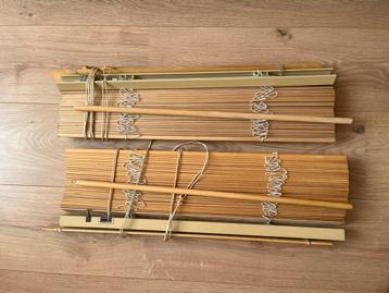 2x IKEA Houten Jaloezieën 60x155cm beschikbaar voor biedingen