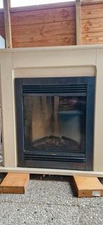 Faber elektrische haard met schouw, Ophalen, Zo goed als nieuw, Vrijstaande haard, Elektrische haard