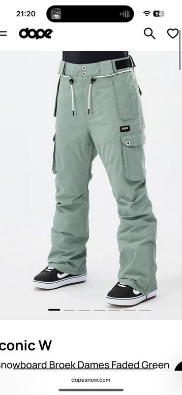 Dope Iconic W sames snowboard/ ski broek maat S beschikbaar voor biedingen