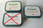 2 Strepsils blikjes, in goede staat, twee typen (klein versc, Ophalen of Verzenden, Zo goed als nieuw, Overige, Overige merken