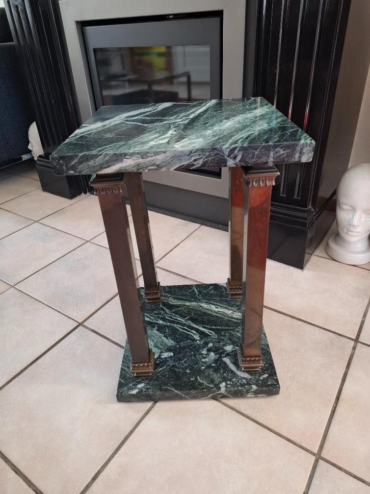 prachtige plantentafel, marmer en brons, Antiek en Kunst, Antiek | Woonaccessoires, Ophalen